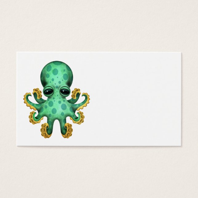 Cute Green Baby Octopus (Front)