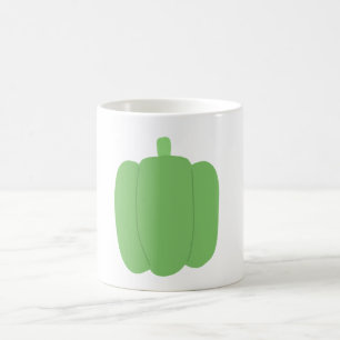 Cute Green Bell Pepper Vegetable Gift Coffee Mug