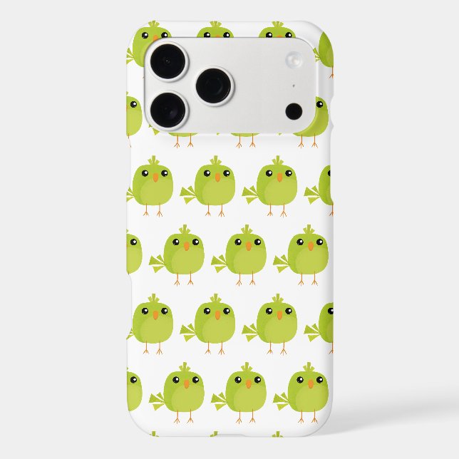 Cute Green Bird Cartoon (Back)