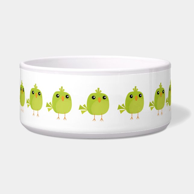 Cute Green Bird Cartoon (Front)