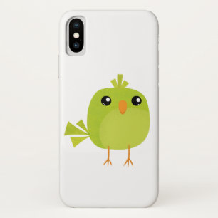 Cute Green Bird Cartoon Case-Mate iPhone Case