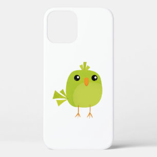 Cute Green Bird Cartoon iPhone 12 Pro Case