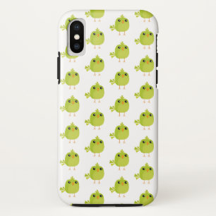 Cute Green Bird Cartoon Case-Mate iPhone Case