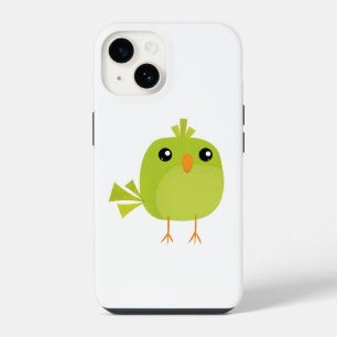 Cute Green Bird Cartoon iPhone 14 Case