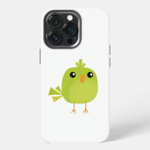 Cute Green Bird Cartoon iPhone 13 Pro Case