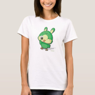 Cute Green Bird Funny Cartoon Character T-shirt