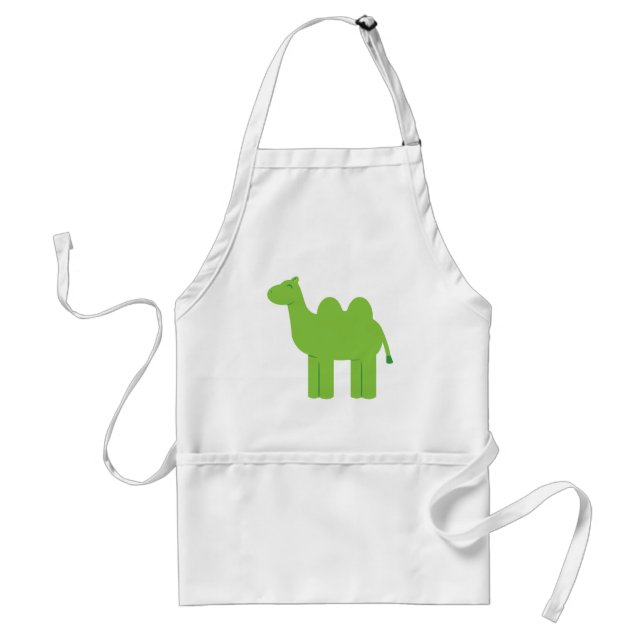 Cute Green Camel Standard Apron (Front)