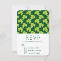 Cute Green Clover Shamrock Pattern