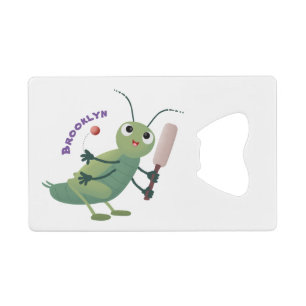 Cute green cricket insect cartoon illustration
