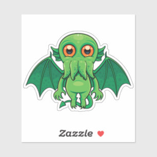 Cute Green Cthulhu Monster