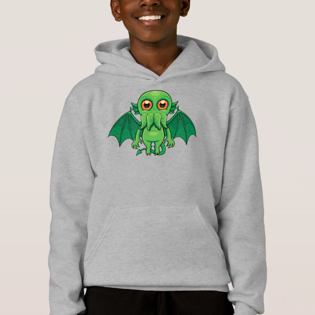 Cute Green Cthulhu Monster (Front)
