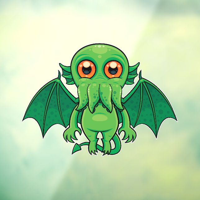 Cute Green Cthulhu Monster (Sheet 3)