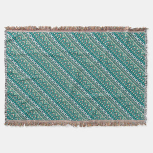 Cute green design aztec patterns design throw blanket