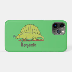 Cute green dimetrodon cartoon illustration Case-Mate iPhone case