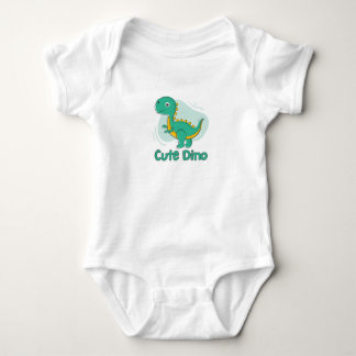 CUTE Green Dinosaur  Baby Bodysuit