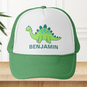 Cute Green Dinosaur Kids Trucker Hat