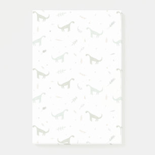 Cute Green Dinosaur Pattern Post-it Notes