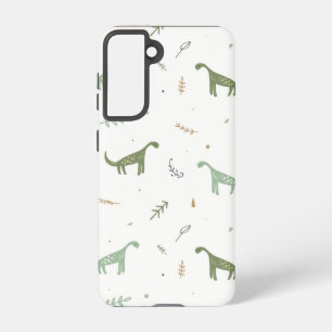 Cute Green Dinosaur Pattern Samsung Galaxy Case