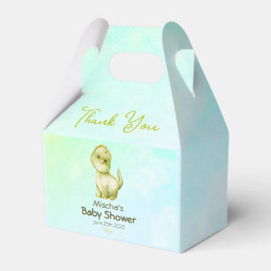 Cute Green Dinosaur Theme Baby Shower Fav  Favour Box