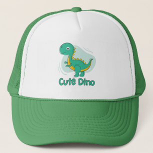 CUTE Green Dinosaur Trucker Hat