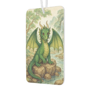 Cute green dragon car air freshener