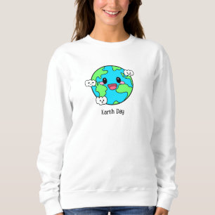 Cute Green Earth Day Coffee Sweatshirt