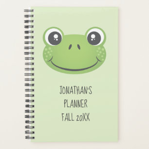 Cute Green Frog   Back to School   Planner