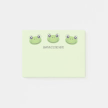 Cute Green Frog | Back to School | Post-It Notes