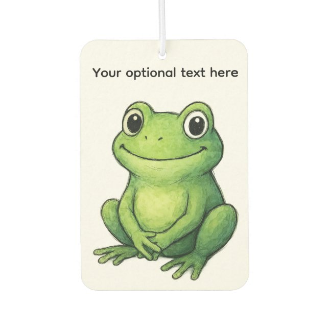 CUTE GREEN FROG CAR AIR FRESHENER (Front)