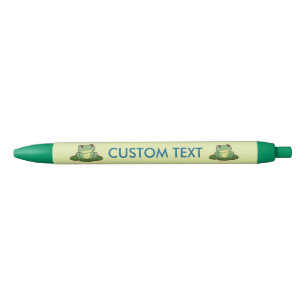 Cute Green Frog Personalised Pen