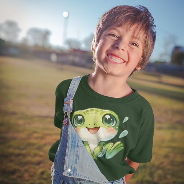 Cute Green Frog T-Shirt (Green Frog Tee
)