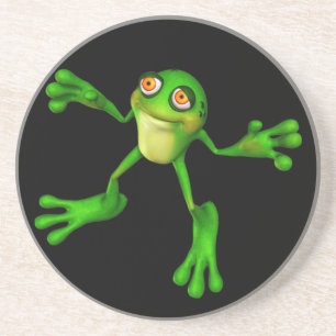 Cute Green Froggy Coaster