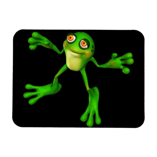 Cute Green Froggy Magnet (Horizontal)