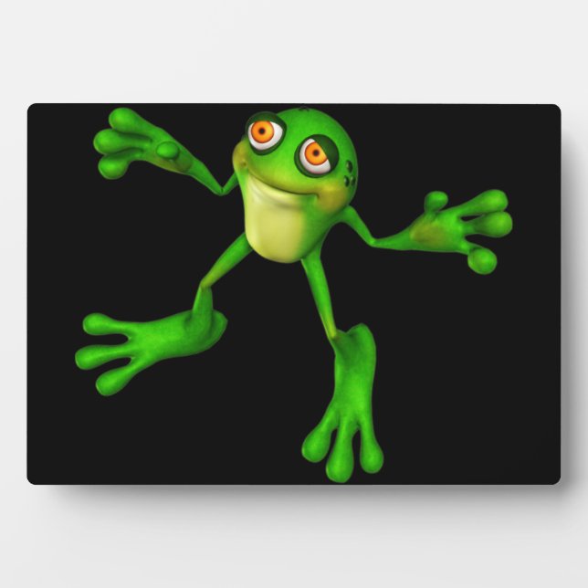 Cute Green Froggy Plaque (Front)