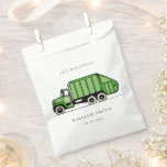 Cute Green Garbage Truck Kids Any Age Birthday Favour Bags<br><div class="desc">A Fun Cute Boys GARBAGE TRUCK THEME BIRTHDAY Collection.- it's an Elegant Simple Minimal sketchy Illustration of green garbage recycle truck,  perfect for your little ones birthday party. It’s very easy to customise,  with your personal details. If you need any other matching product or customisation,  kindly message via Zazzle.</div>
