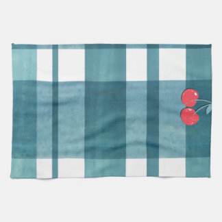 Cute green gingham tea towel
