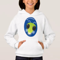 Cute green glow bug firefly cartoon illustration