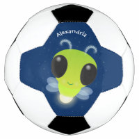 Cute green glow bug firefly cartoon illustration 