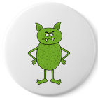 Cute green goblin cartoon