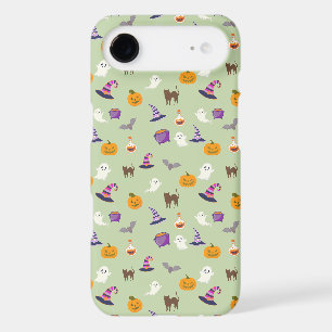 Cute green Halloween Seamless Pattern - Spooky