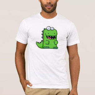 Cute Green Happy-Saurus T-Shirt
