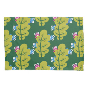 Cute Green Leaves Pattern Pillowcase