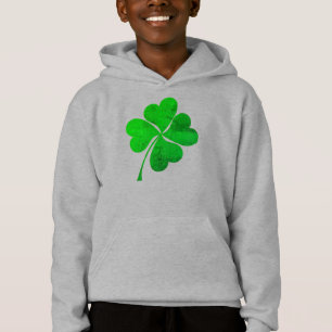 Cute Green Lucky 4 leaves Clover St. Patrick's Day