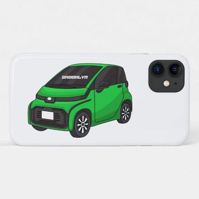 Cute green micro sized car  Case-Mate iPhone case (Back (Horizontal))