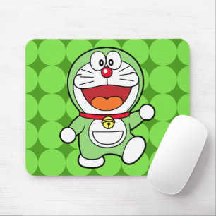 Cute Green Mini Doraemon Anime Mouse Pad