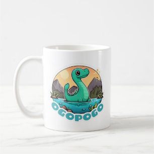 Cute Green Ogopogo the Okanagan Lake Monster Coffee Mug
