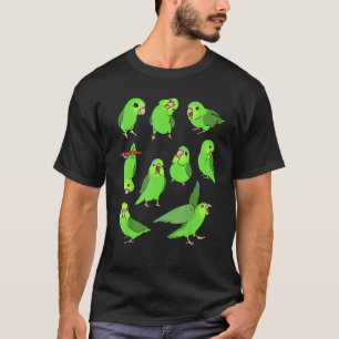 Cute Green Parrotlet Pattern, Fun Parrotlet owner T-Shirt
