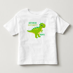 Cute Green T-Rex Dinosaur Kids Toddler T-Shirt