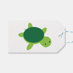 Cute Green Turtle Gift Tags