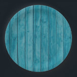 Cute Green Woodgrain Vintage  Paper Plate<br><div class="desc">Cute faux green woodgrain pattern that gives this plate a country vintage look to mix & match with other patterns in this sweet collection.</div>
